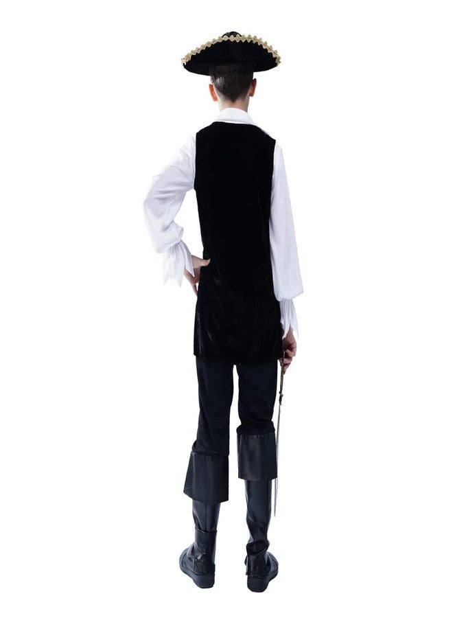 DSplay Boys Pirate Costume Cosplay Kids Halloween Party (10-12 years) - Image 5